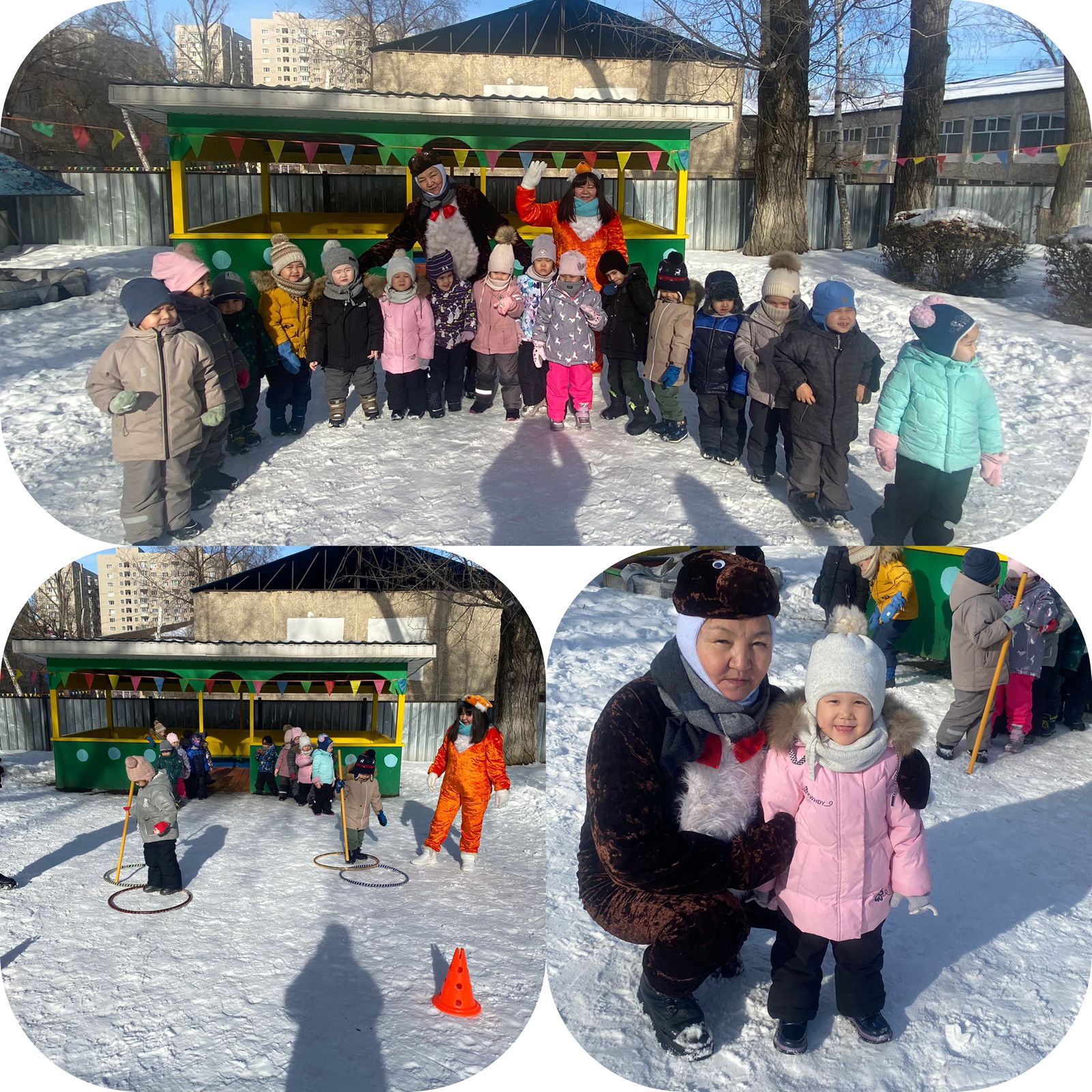 Ересек “Айгөлек” тобы  “Көңілді қыс” қыс мезгіліндегі ойындар Тәрбиеші: Әкім Г.Ә.