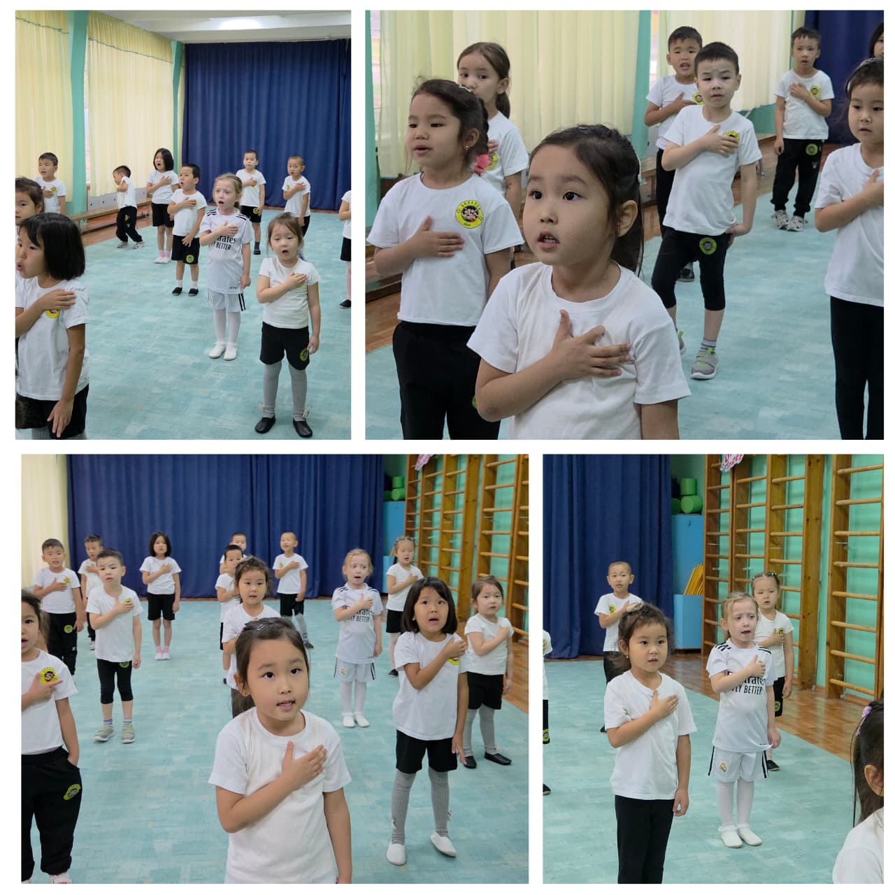 "Әнұраным айбарым" Таңғы жаттығуымыз Қ.Р. Әнұранымен басталады,