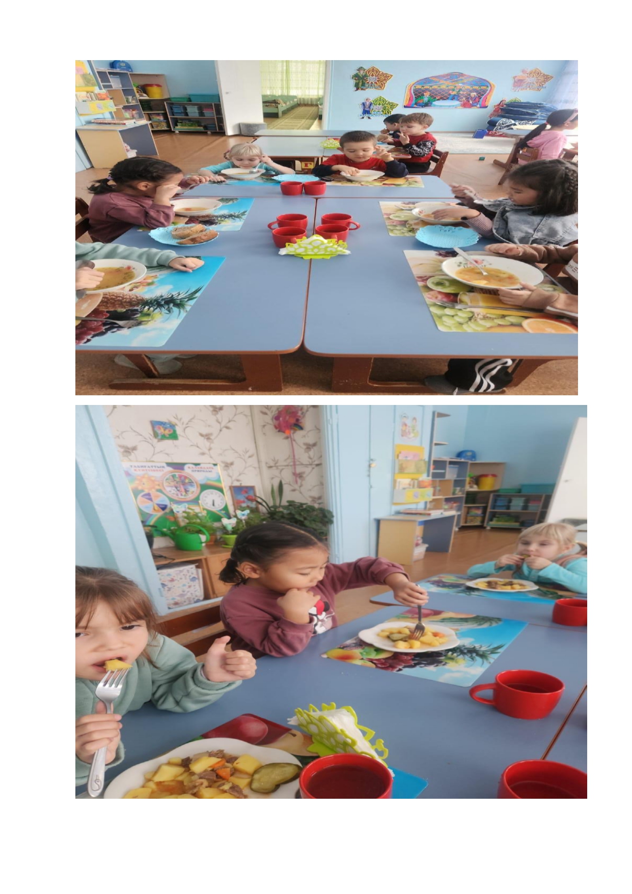 "Ягодки" мектепалды тобының  түскі асы!